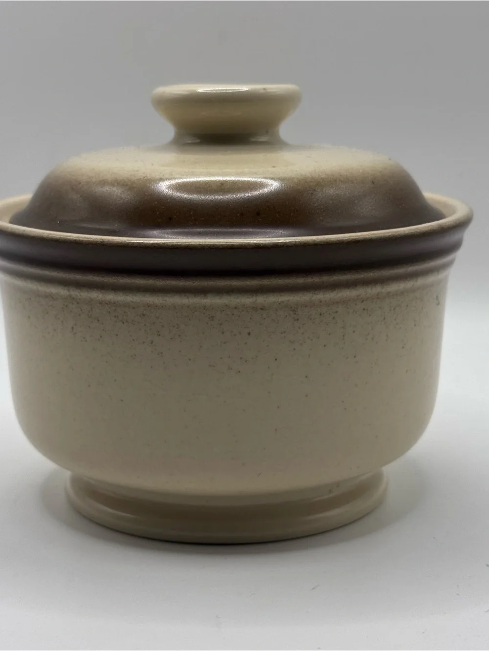 Wallace Heritage Painted Desert Collection Vintage Stoneware Sugar Bowl/Lid, EUC